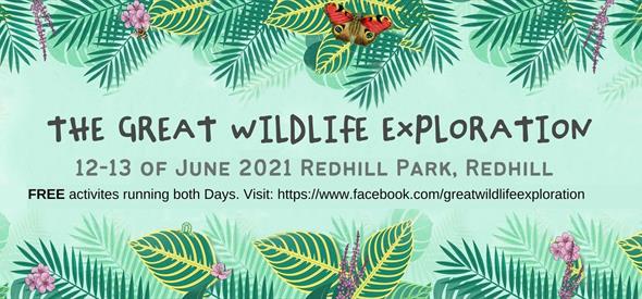 The Great Exploration green sign with dates 12-13 June 2021