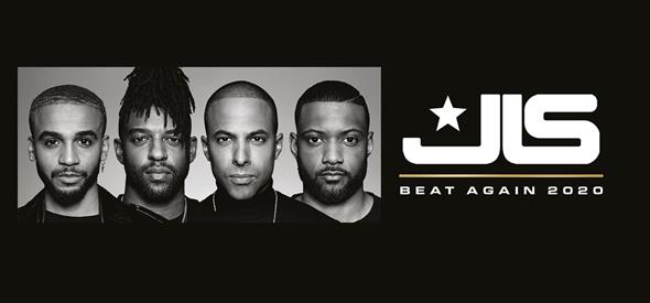 JLS 'beat again 2020 tour' promo header.