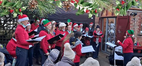 Choir in Red House Museum Courtyard