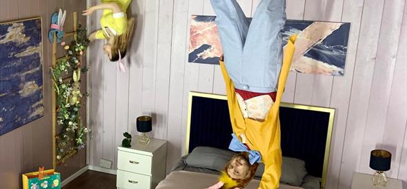 Easter Upside Down House