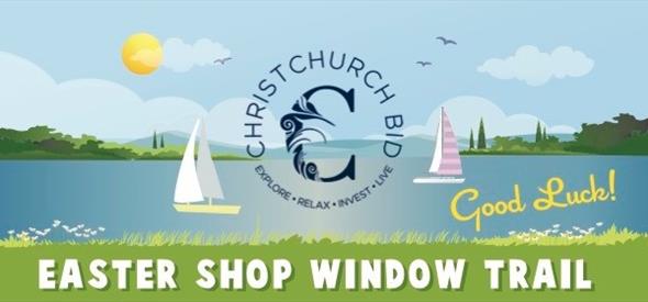 Easter shop window Trail poster