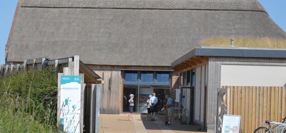 External view of venue with blue sky