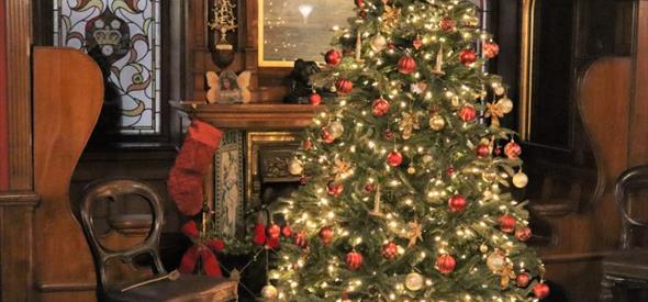 Christmas Tree at Russell-Cotes