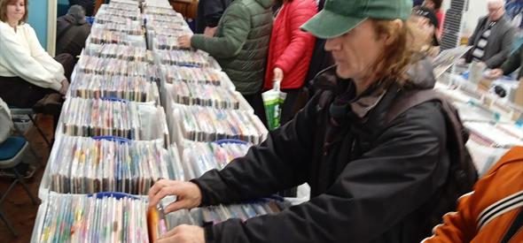 People browsing records