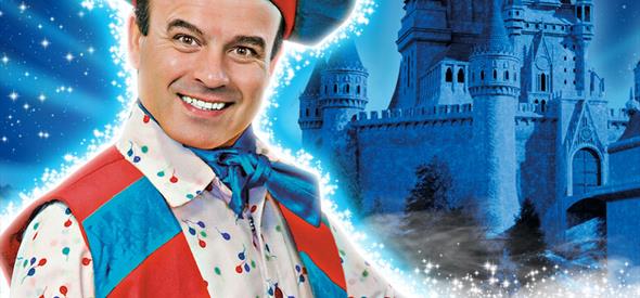Man dressed up for Beauty & the beast panto