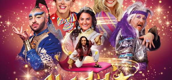 cast of Aladdin panto