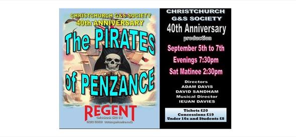 The ever-popular - THE PIRATES OF PENZANCE - 5th to 7th September at THE REGENT Christchurch.