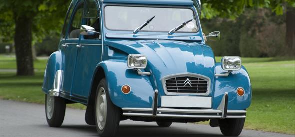 Vehicle driving into Simply French