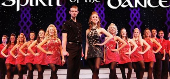 Spirit of the Dance performers lined up on stage