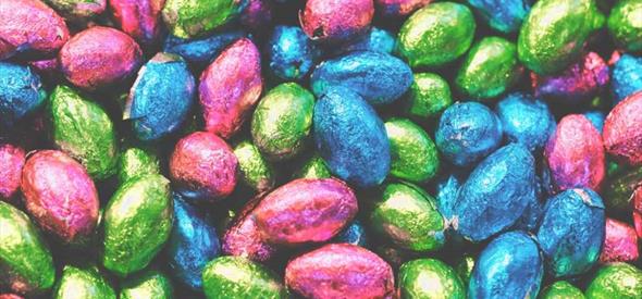 photo of chocolate Easter eggs