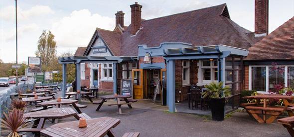 Outside of the iford pub.