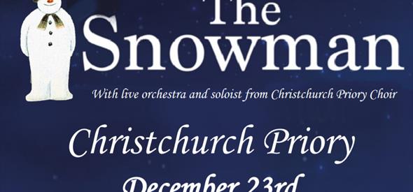 The Snowman at Christchurch priory