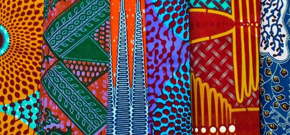 African patterns on fabric