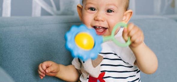 Toddler shaking rattle