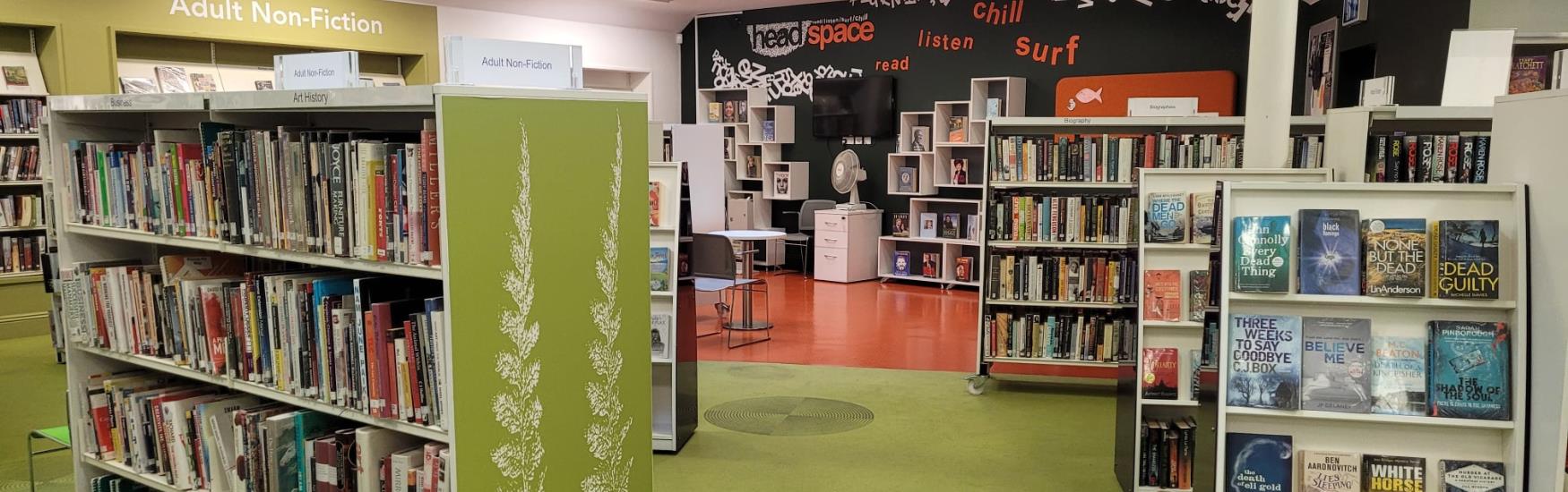 Inside shot of the Christchurch library