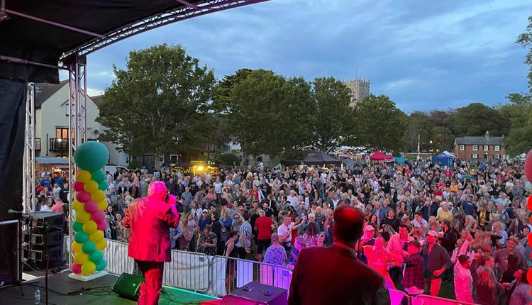 view of the carnival from the stage