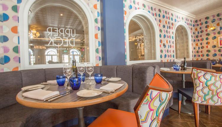 Christchurch Harbour Hotel - inside dining and drinks in a trendy bar and restaurant
