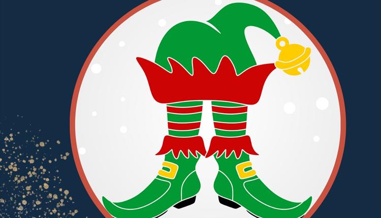 Green and red cartoon elf outfit