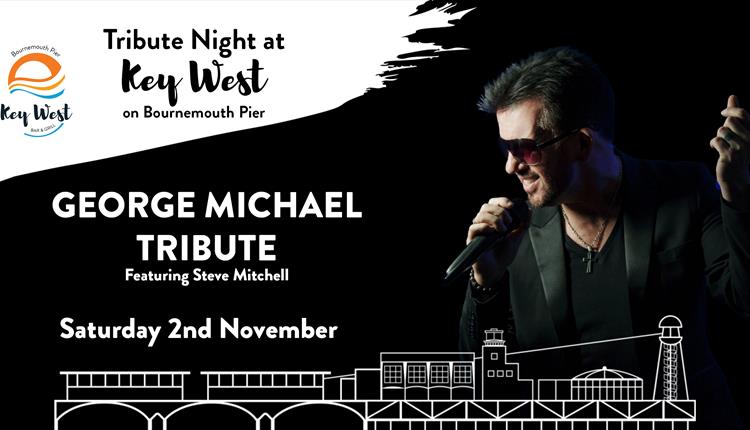 George Michael singing in a microphone.