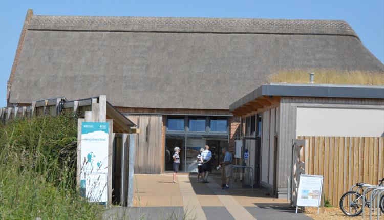 External view of venue with blue sky