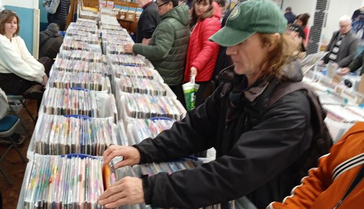 People browsing records