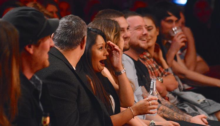 Our crowd laughing out loud! :)