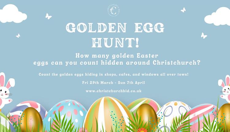animated easter eggs and two white bunnies