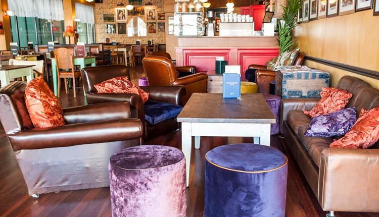 inside of the lounge.
