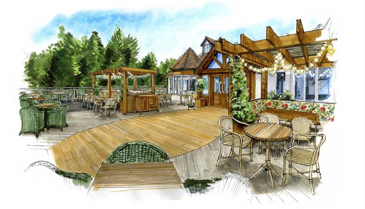 Artist impression of the refurbishment at The Bear at Burton.
