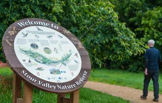 Stour Valley nature reserve sign