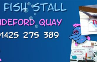 The fish stall, Mudeford Quay logo