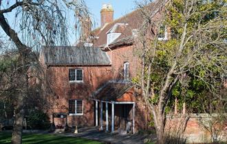 Out the front of Red House Museum located in Christchurch Dorset
