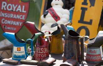 Items for sale at the International Autojumble