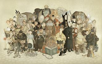 Group of Discworld characters stood together