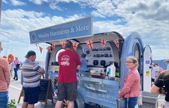 Moules van at the seafood festival