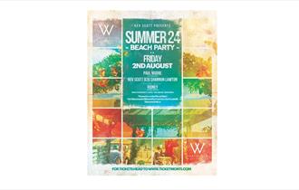 promotional poster in a water colour style with images of nature