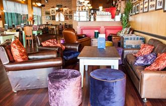 inside of the lounge.