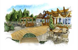Artist impression of the refurbishment at The Bear at Burton.