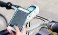 Customer finding the nearest bike on their phone using gps