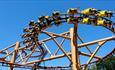 Roller coaster ride at Paultons Park