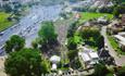 View of the river from above