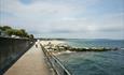 Promenade that comes from Mudeford Quay and leads to Avon Beach.