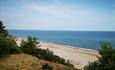 View to the beach below from the cliffs at Steamer Point Nature Reserve.