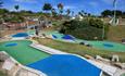 A mini golf course.