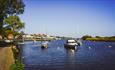 Boat's out in Christchurch Quay,