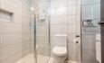 A modern looking bathroom
