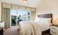 Master bedroom with balcony