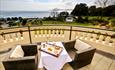 Balcony view overlooking the sea